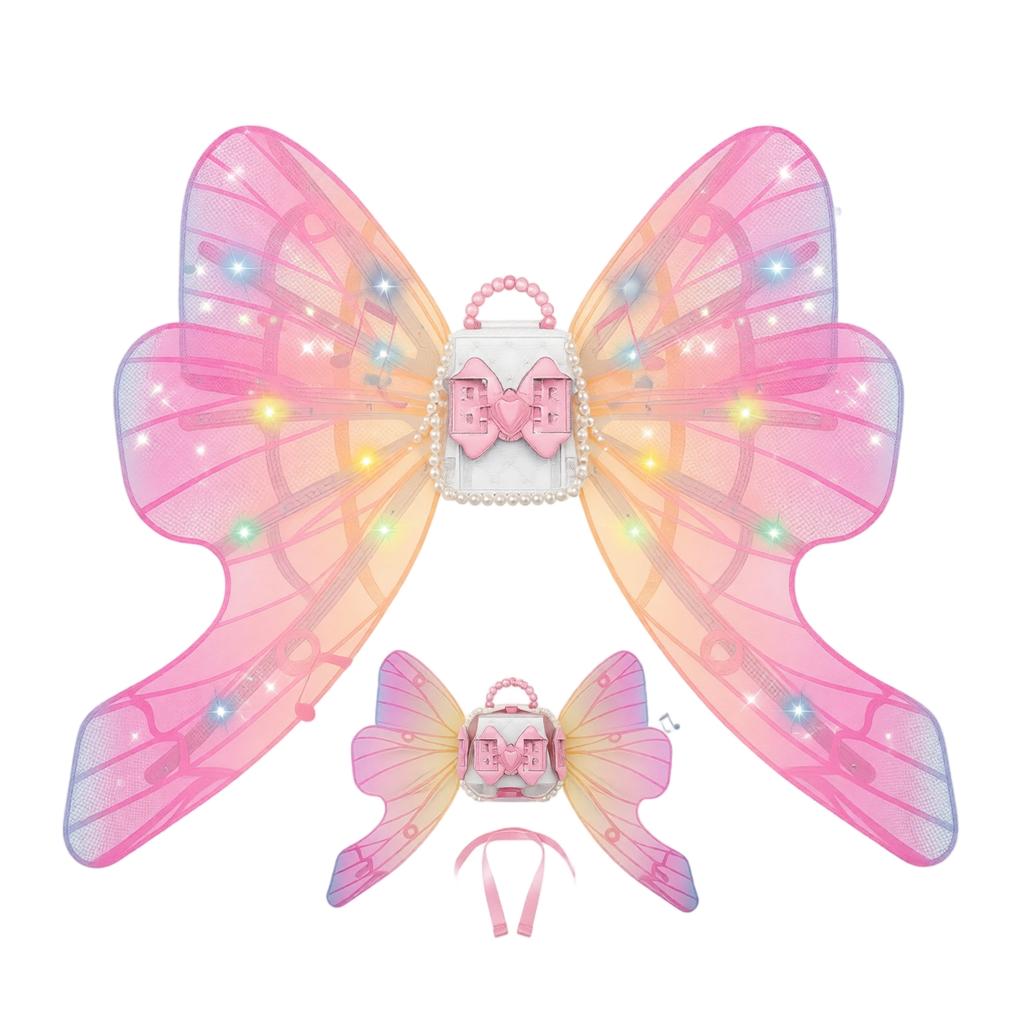 Glowing LED Back Accessory for Women Girls Cosplay Halloween Party Costume