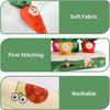 Baby Montessori Toys Carrot Pull Game Soft Washable Sensory Toys Early Learning Numbers Colors Motor Skills for Toddler Gift