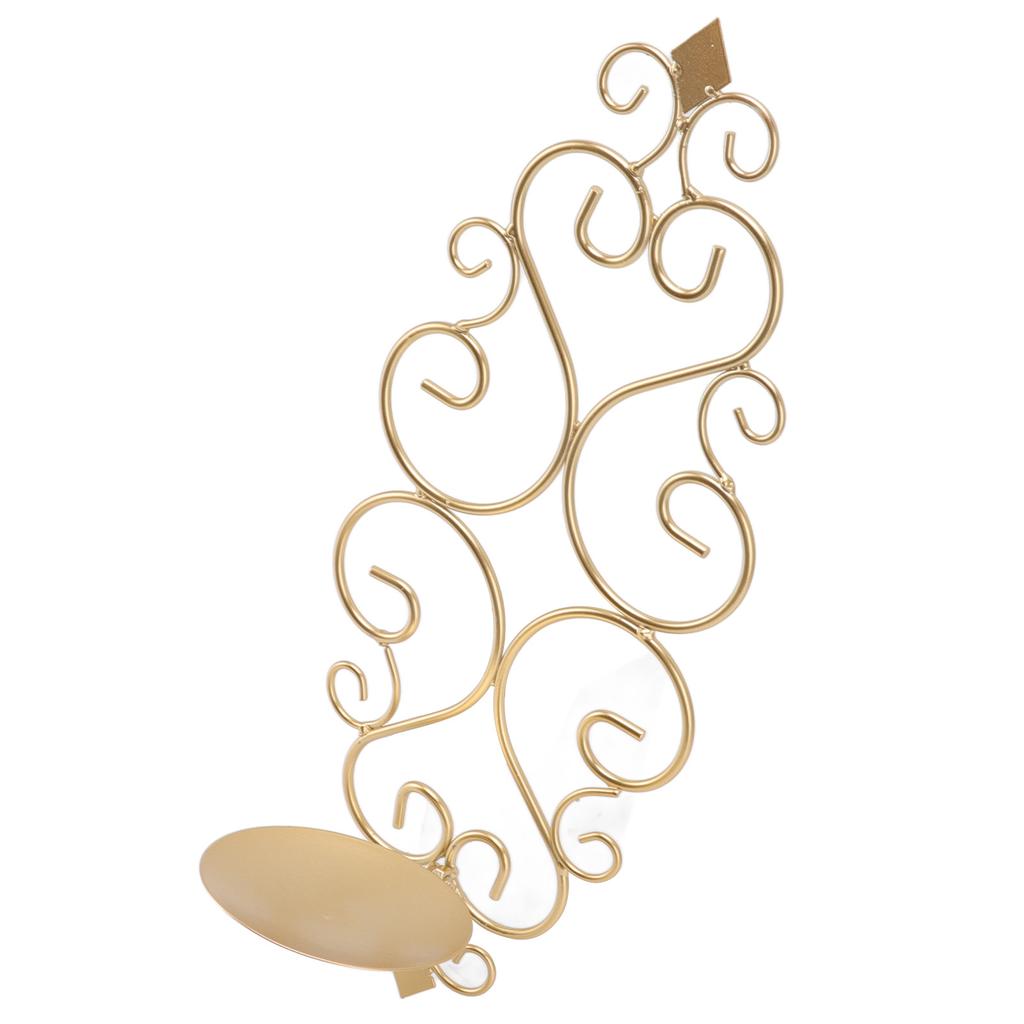 Ljusstake Järn Ljusstake Vikbar Väggmonterad Bas Vägglampa Heminredning för Rum Metall Guld