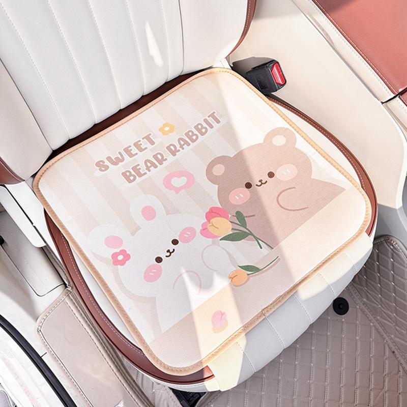 

Car seat cushion summer cute bear rabbit comfortable car seat cushion creative four seasons universal car seat cushion