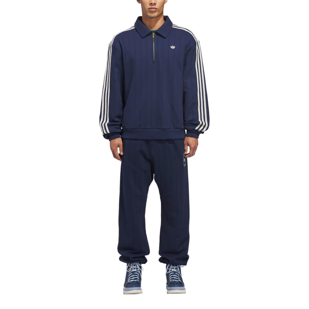adidas X CLOT Quarter Zip Night Indigo Unisex Tops Blue JM7097