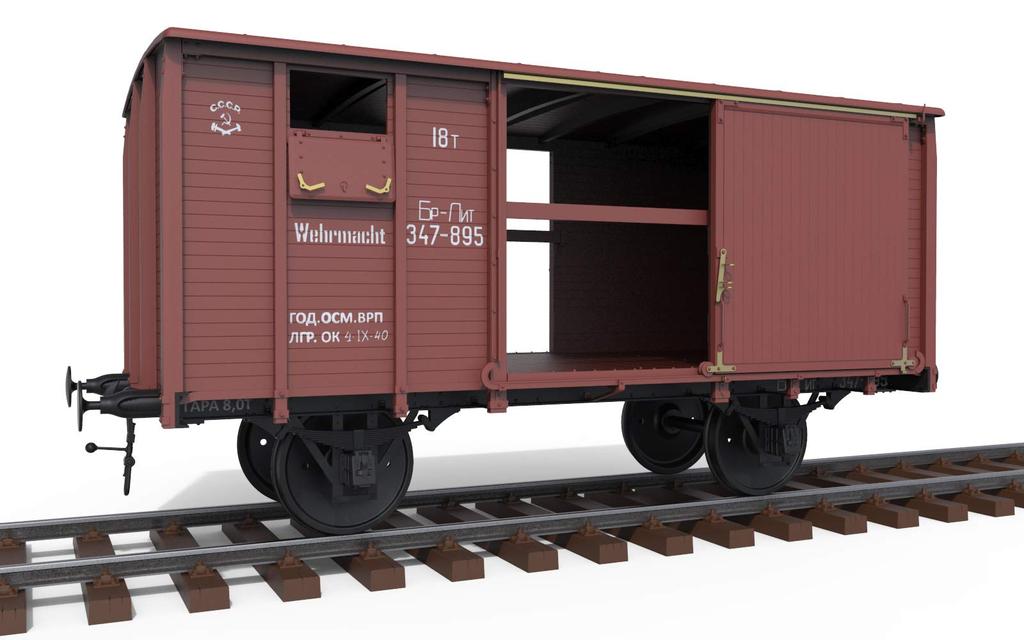Miniart Scale NTV Type Freight Car Plastic Model 35288 1/35 18-Ton