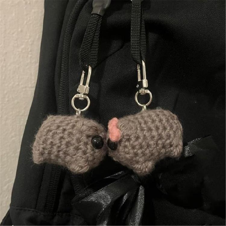 Přenosný interaktivní pískací křeček vlněný přívěsek na klíče Uklidňující přívěsek s motivy pro dekoraci tašek a klíčů