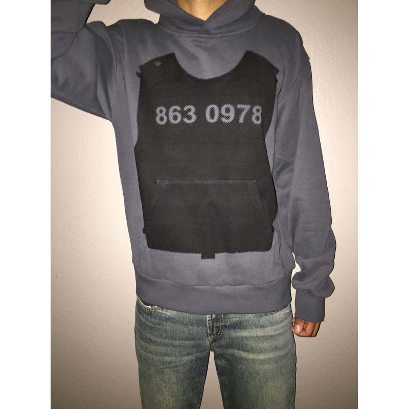 Maglione pullover a maniche lunghe stile street europeo e americano maglione alla moda felpa con cappuccio stampata in 3D personalizzata giacca retrò