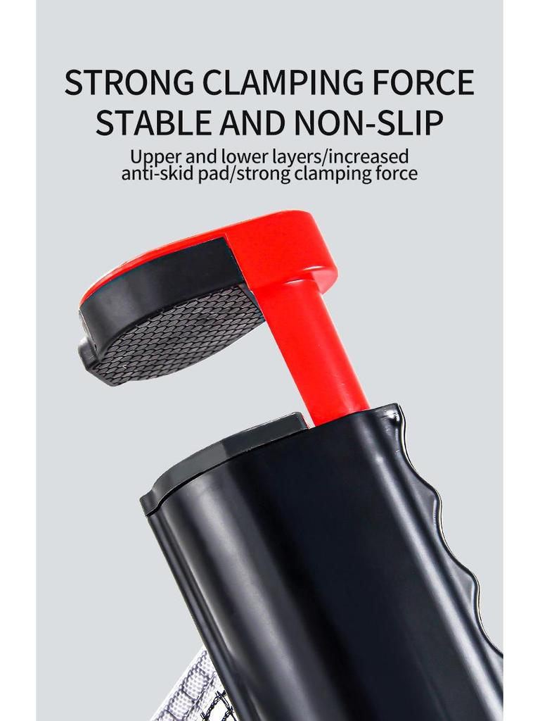 Portable Retractable Table Tennis Net and Stand for Rackets and Tables