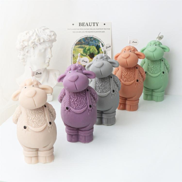 Sheep-like Candle Mold for Making Candle Soap Plaster Ornament Home Decorations