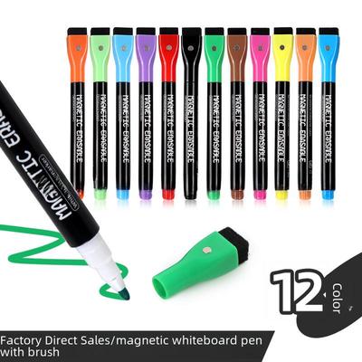 Magnetischer Whiteboard-Marker mit feiner Spitze und großer Kapazität auf Wasserbasis, abwischbar für Kinder