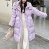 Clearance goose down jacket extremely cold Pinghu new down jacket women's clothing medium and long goose down winter women's clothing