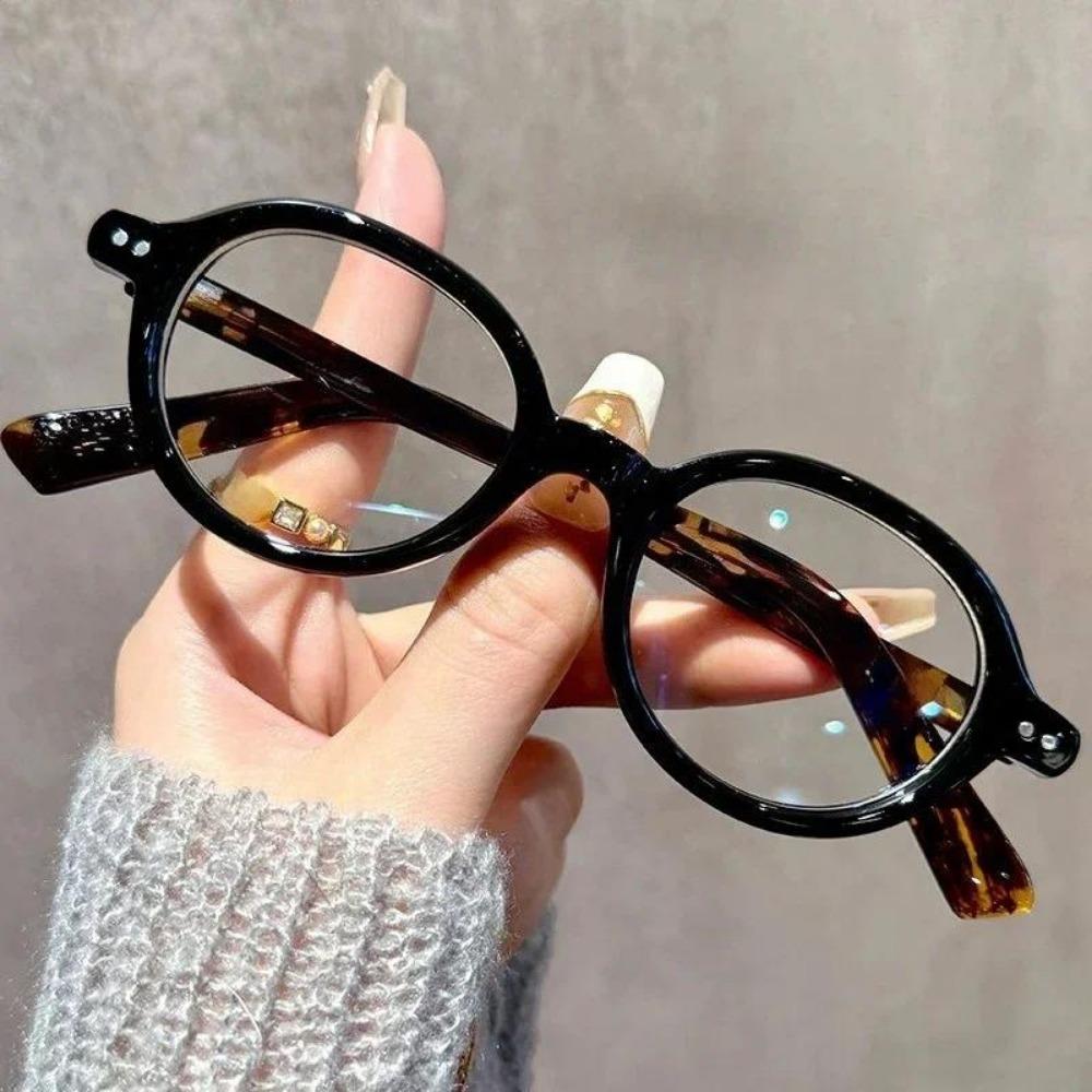 

Женские овальные очки с леопардовым принтом, блокирующие синий свет, для близорукости, новые, с маленькой оправой, HD, очки для миопии, ретро, с прозрачными линзами, от 0 до -4.0 0-Anti-blue Light леопардовый