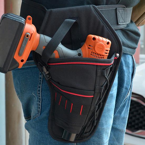 Pouch Centură de Scule Capacitate Mare Reglabil Ușor Toc Holster pentru Mașină de Găurit Electrică Fără Fir pentru Exterior