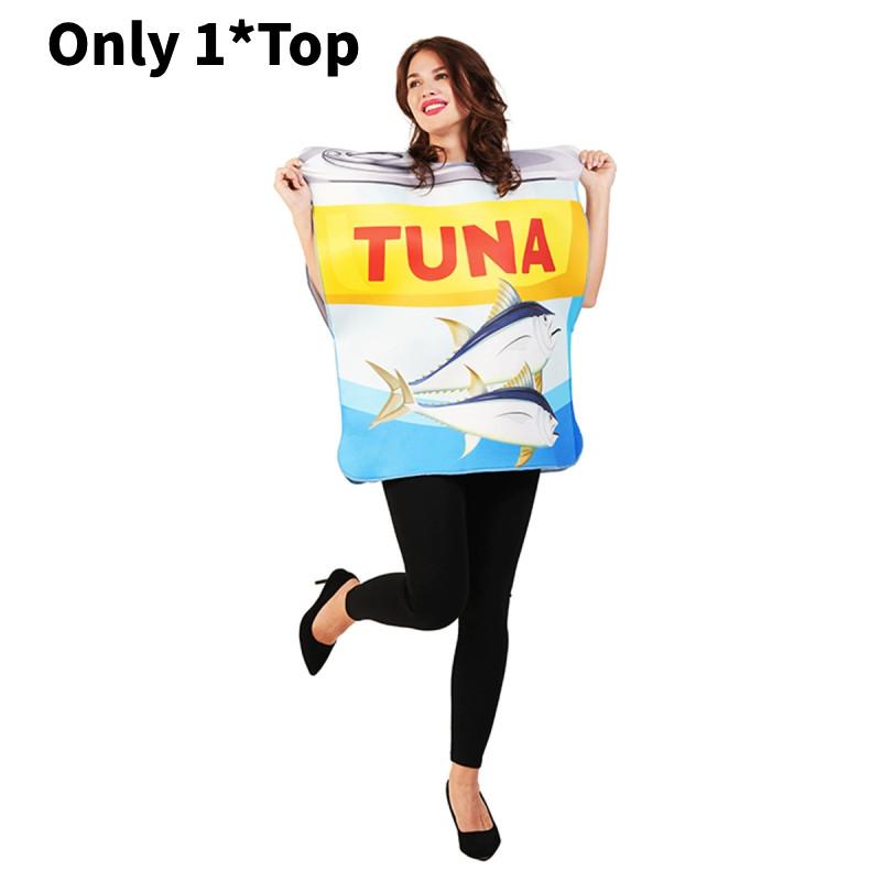 Seaside Tinned Tuna Cosplay Costume Halloween Party Stage Clothing Performance