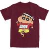 Men's Shinchan Marathon 904 T-Shirts Pure Cotton Top Tees Summer Street Style Short Sleeves T Shirt