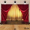 2D Red Gold Curtain Stage Photo Backdrop Gala Party Decor Cloth