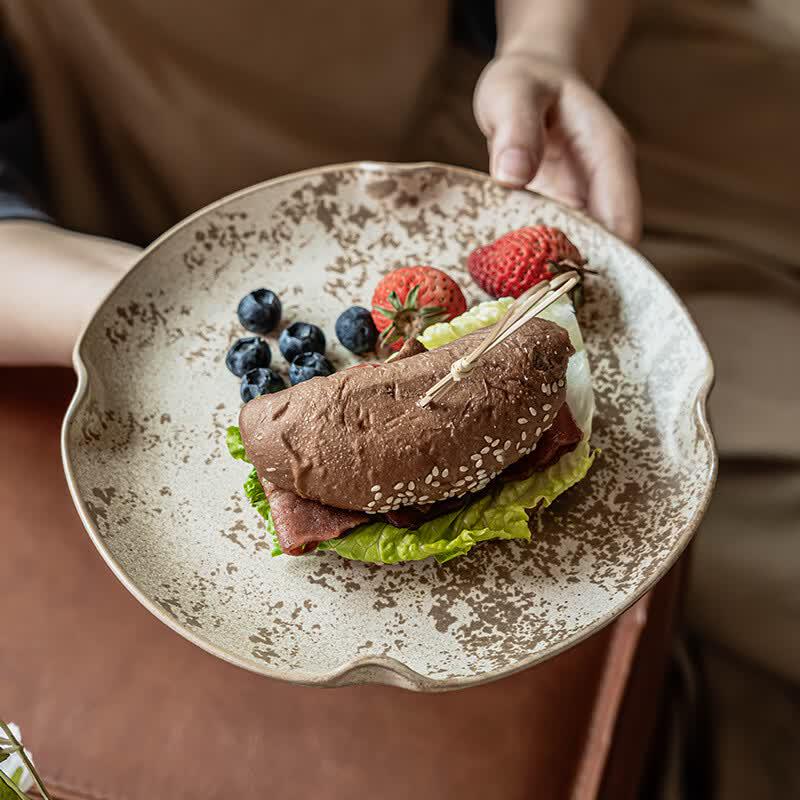 DeOu XingGuang 8-inch Irregular Ceramic Plate