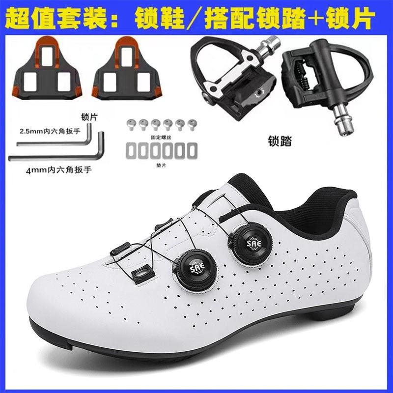 Road Cycling Shoes With Stiff Sole Nylon Carbon Fiber Clipless Or Flat Pedal Compatible Unisex Lightweight Breathable Bike