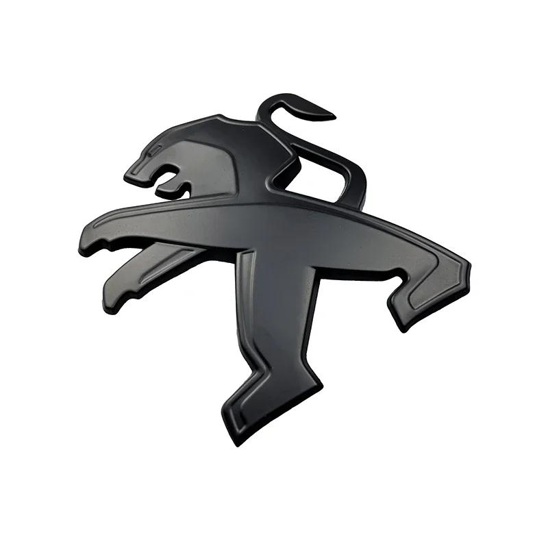 2026 Horká nálepka na auto pro Peugeot 307 407 306 508 408 308 406 5008 3008 5008 10,3x11cm Kovová slitina Přední emblém auta Zadní kufr Ba