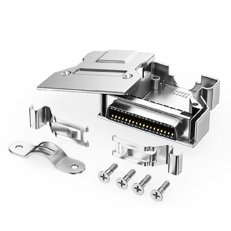 Universal SCSI Solder Female Connectors CN14P to 68P, Sturdy Metal Enclosure Enhances Durability