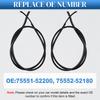 2pcs Roof Drip Moulding Side Finish Strip Rubber Black for Toyota Yaris Hatchback 2006 2007 2008 2009 2010 2011 2012 2013 2014