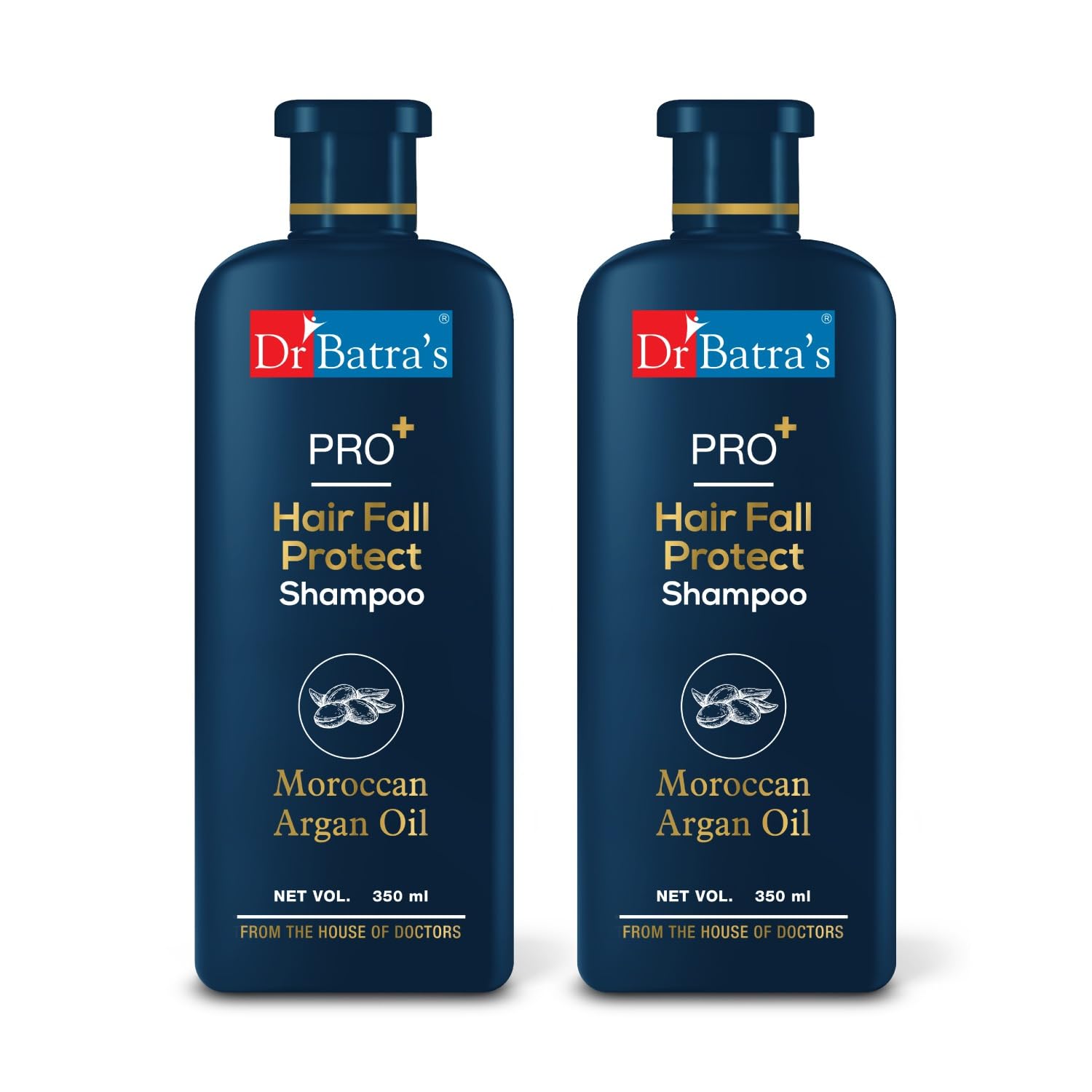 

Dr Batra s PRO+ Hair Fall Protect Shampoo 350 ml Sulphate Free Argan Oil Cleanser For Men Women Pack Of 2
