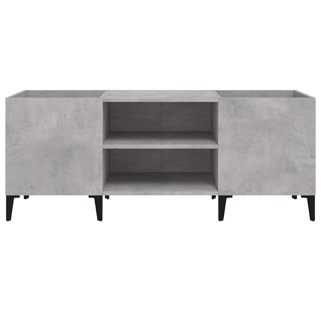Record Cabinet Concrete Grey 121 x 38 x 48 cm Particleboard