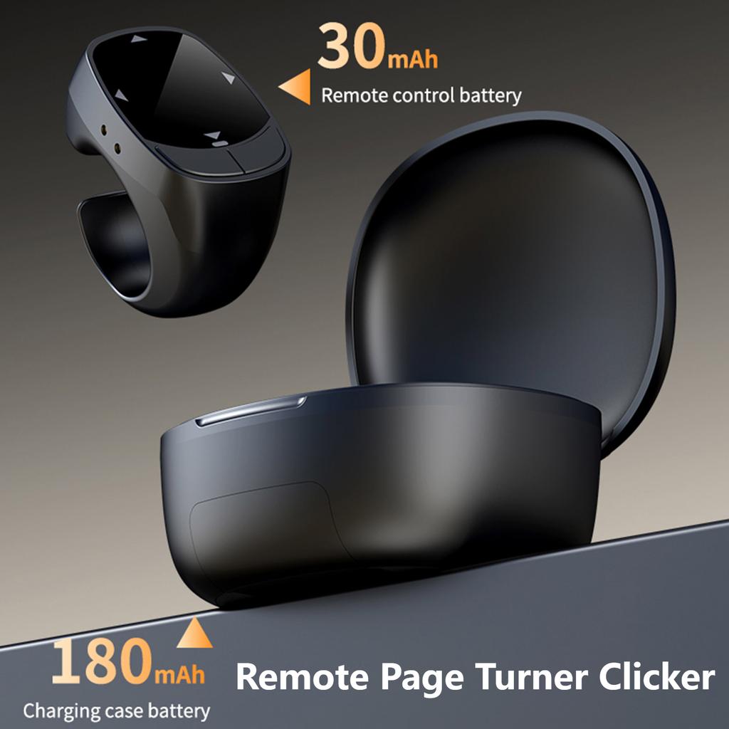 Remote Page Turner Phone Camera Video Record Remote Scrolling Ring Triggers Clicker Touch Screen Page Turner for iPhone Android