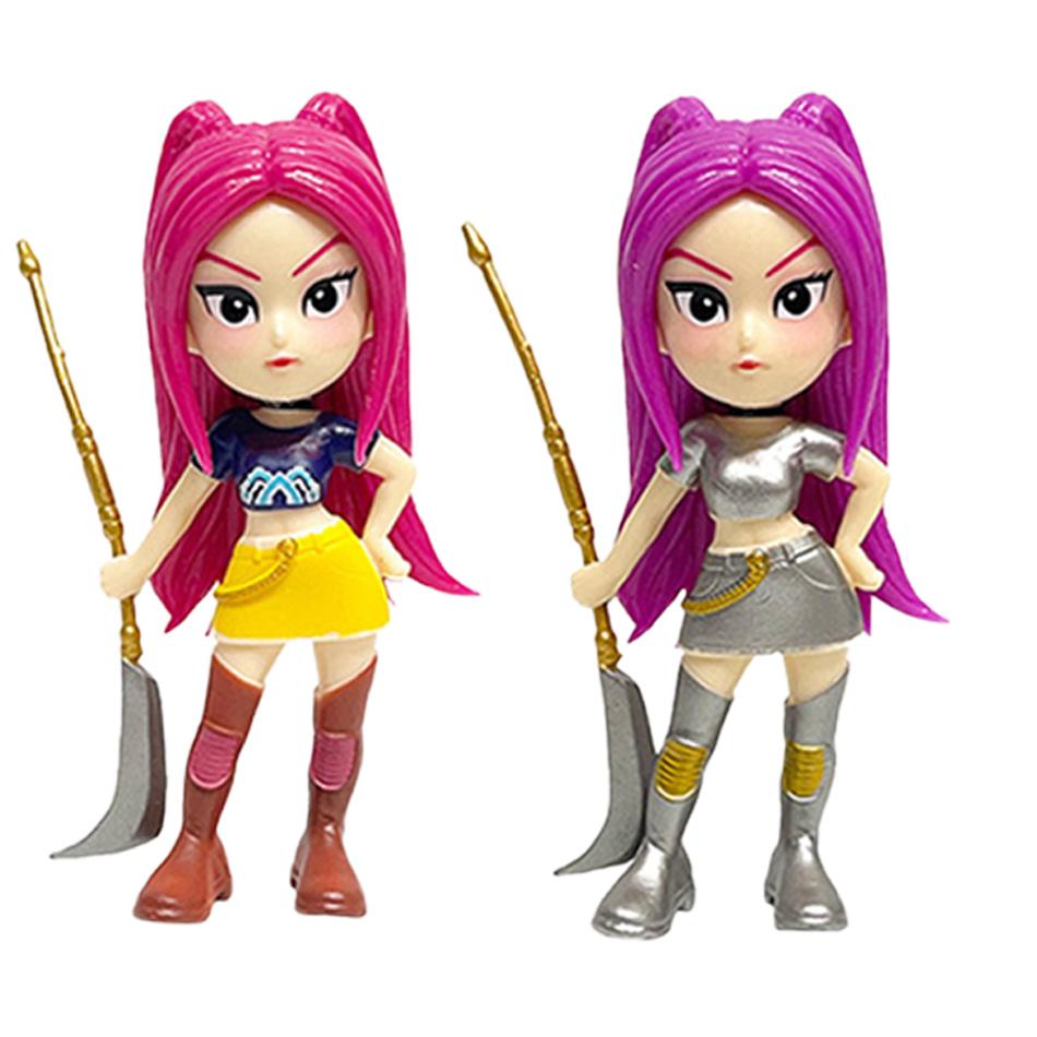 Kpop Devil Hunter Anime Figures PVC Model Table Cute Girl Action Figures Toys for Gift Collect Figure Doll Kids Christmas Gifts