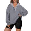 Women's Fashionable Long-sleeved Pullover And Solid-color Sweatshirt