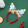 Saisonaler Spaß mit grünem Stoff Weihnachtsbaum Stirnband Einfach zu tragendes Stirnband Ornament für Kinder und Erwachsene Partykostüme