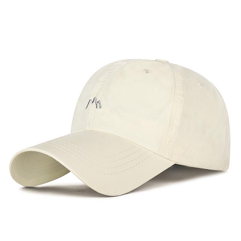 

Тонкие вышитые кепки с горным пиком, быстросохнущие, для мужчин и женщин, для занятий спортом на открытом воздухе, с защитой от солнца и дышащие бейсболки Adjustable 55-60cm бежевый
