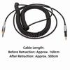 3.5mm To 2.5mm HiFi Coiled Cable for Sennheiser HD6 HD7 HD8 HD515 HD518 HD558 HD598 Home