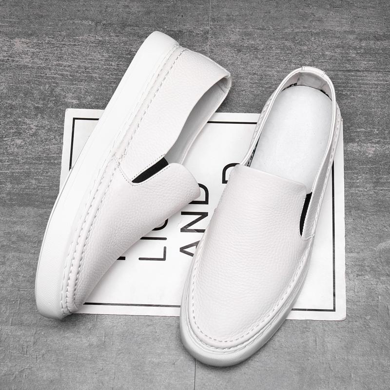 Fashion 2024 Men Casual Shoes Genuine Leather Loafers Office Shoes for Men Driving Moccasins Comfortable Slip on Party Fashion Shoes Men