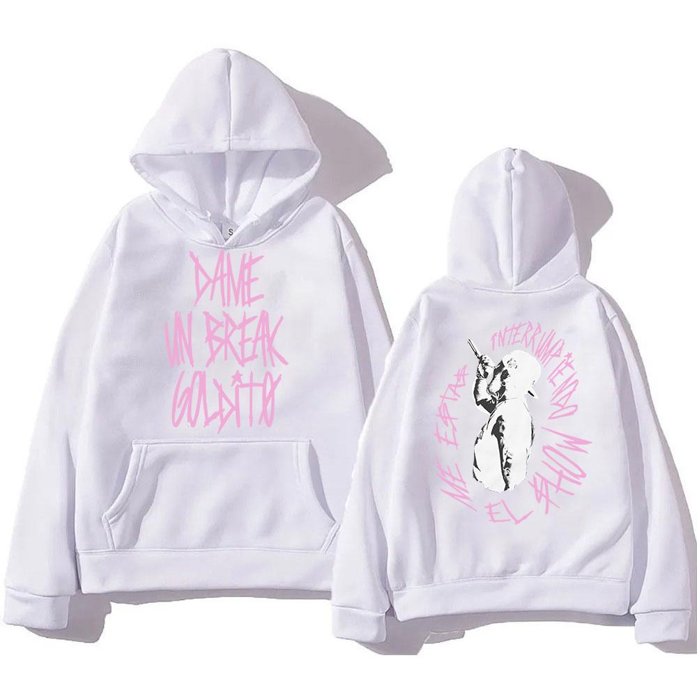 Jhayco Rapper Tour Hoodie Goldito Dame Un Break Herren/Damen Hoodies Harajuku Ästhetik Winterkleidung Fleece Pullover Sweatshirt