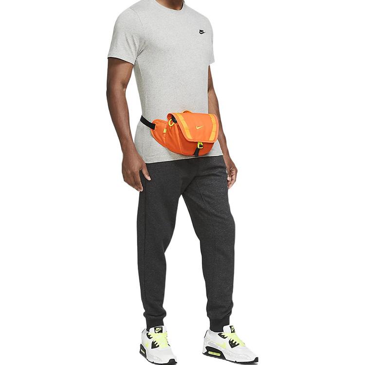 Nike Woven Strap Design Fabric Shoulder Crossbody Waist Bag Unisex Bags Safety-Orange Bright-Orange Atomic-Green DJ9681-819