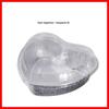 Disposable Heart-Shaped Aluminum Foil Baking Tray with Lid