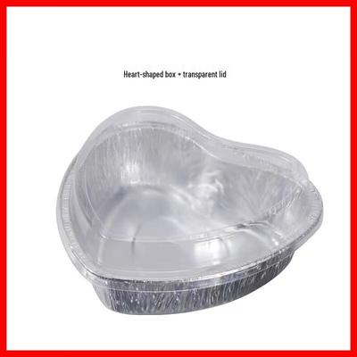 Disposable Heart-Shaped Aluminum Foil Baking Tray with Lid