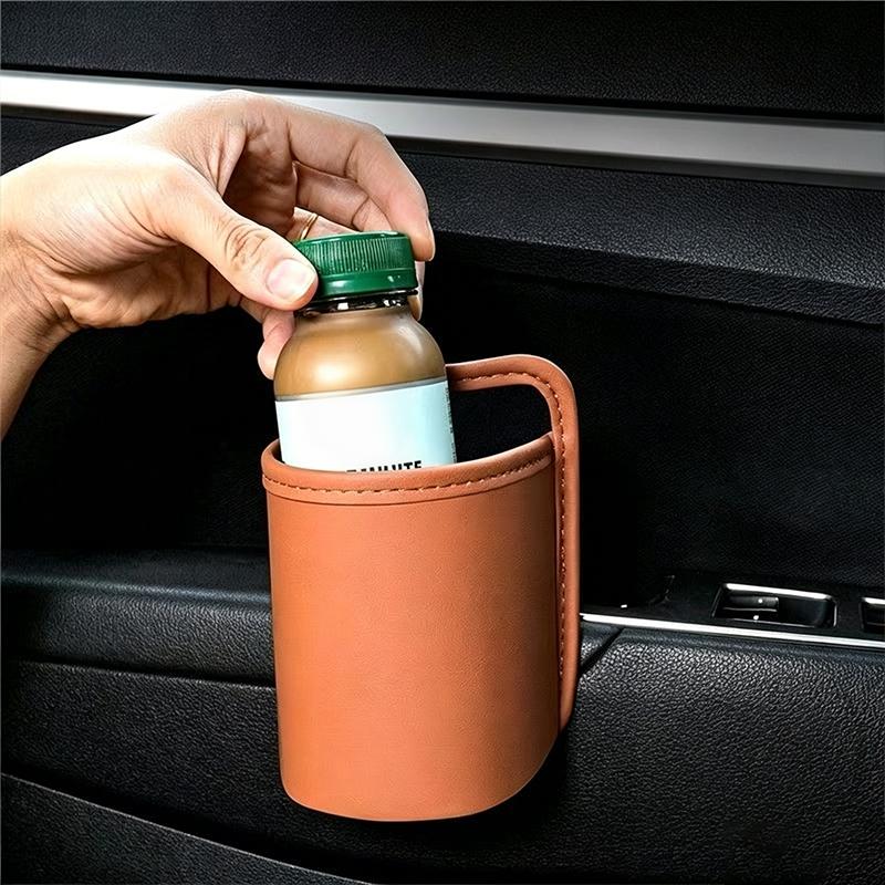 Universal Car Door Cup Holder Box Back Clip Design Drink Rack Storage Bin Car Seat Back Water Cup Box Organizer Pocket