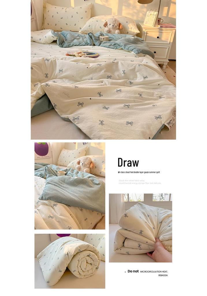 Ultra-Soft Summer Quilt for Mother and Baby - Light, Breathable Cotton for Comfort