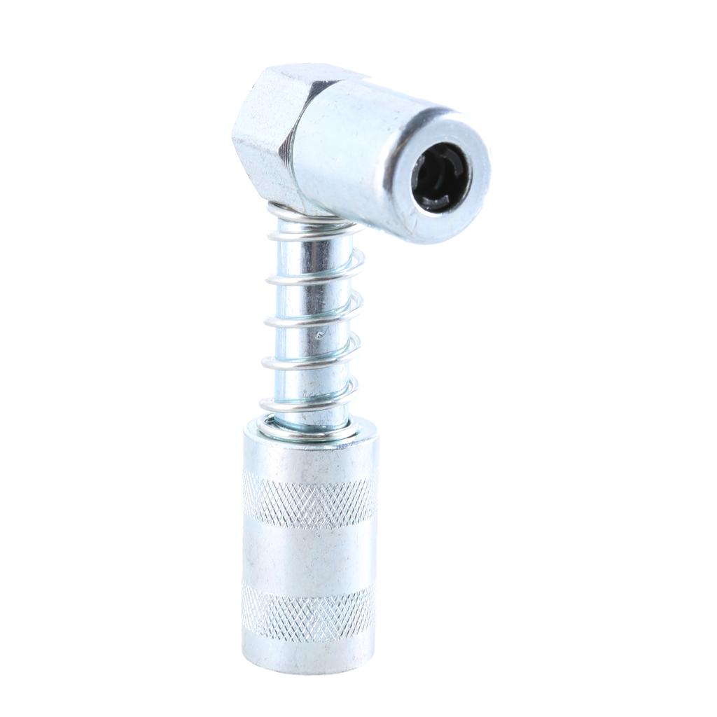 5Pcs Grease Needle Kit 90 Degree Grease Coupler Needle Grease Fitting Nozzle Grease Injector Needle Guns Tip Steel Narrow