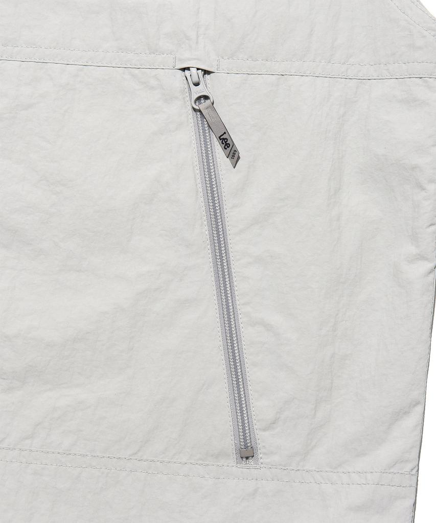 Lee Nylon Hooded Vest Light Grey