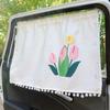 Cortina con ventosa para ventana de coche, parasol Universal de dibujos animados para ventana lateral, protección UV para chico y bebé