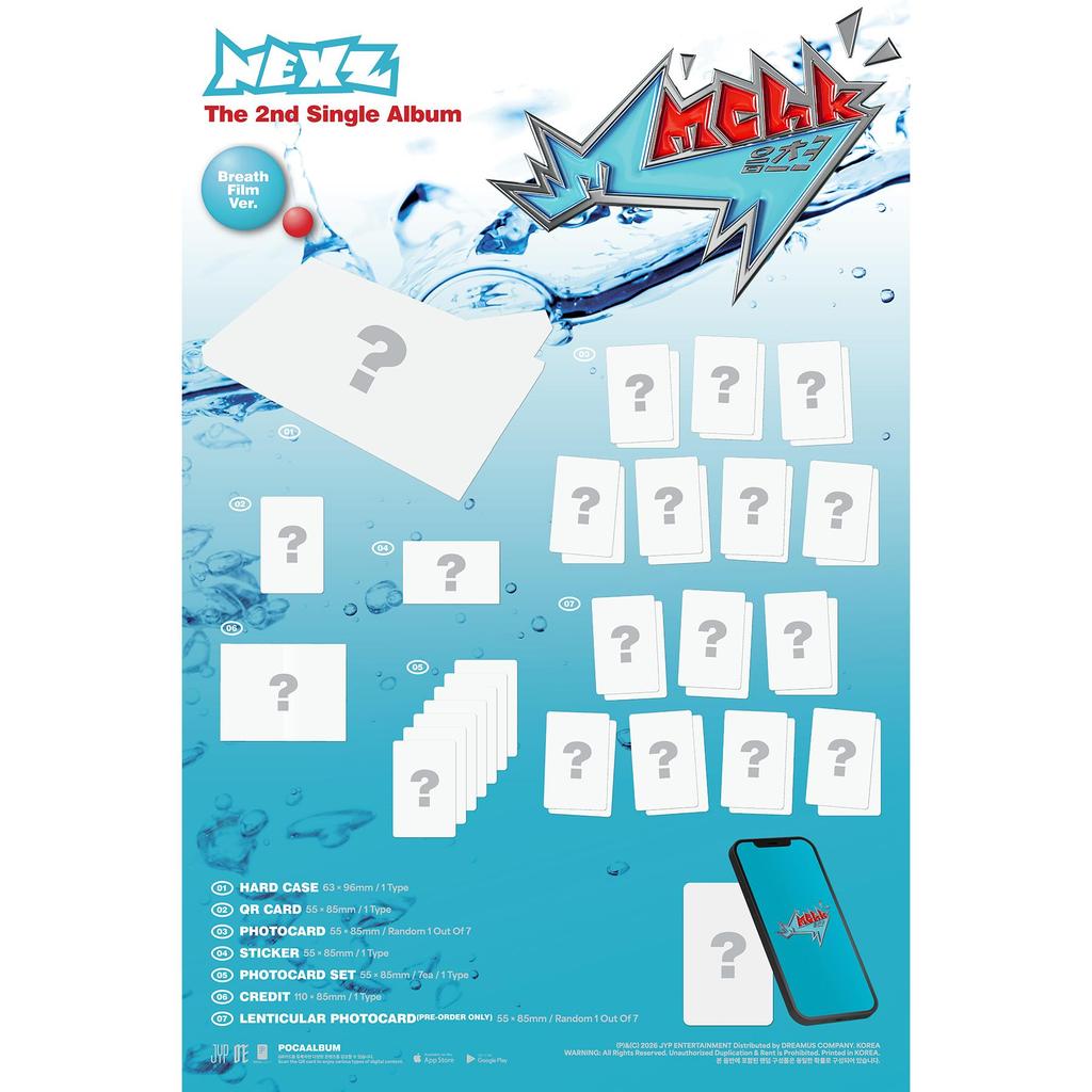 [POB] NEXZ [Mmchk] The 2nd Single Album (Breath Film Ver.)