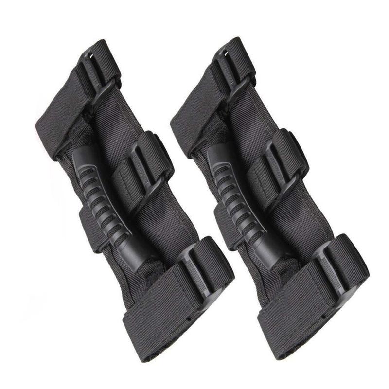 2x Car Roof Roll Bar Inner Handles Grip Armrest Top Grab for Jeep Wrangler TJ JK JL BJ40 Car Safety Door Handle Roof Handlebars