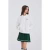 Goxo Golf Rubber Woven Half Zip White