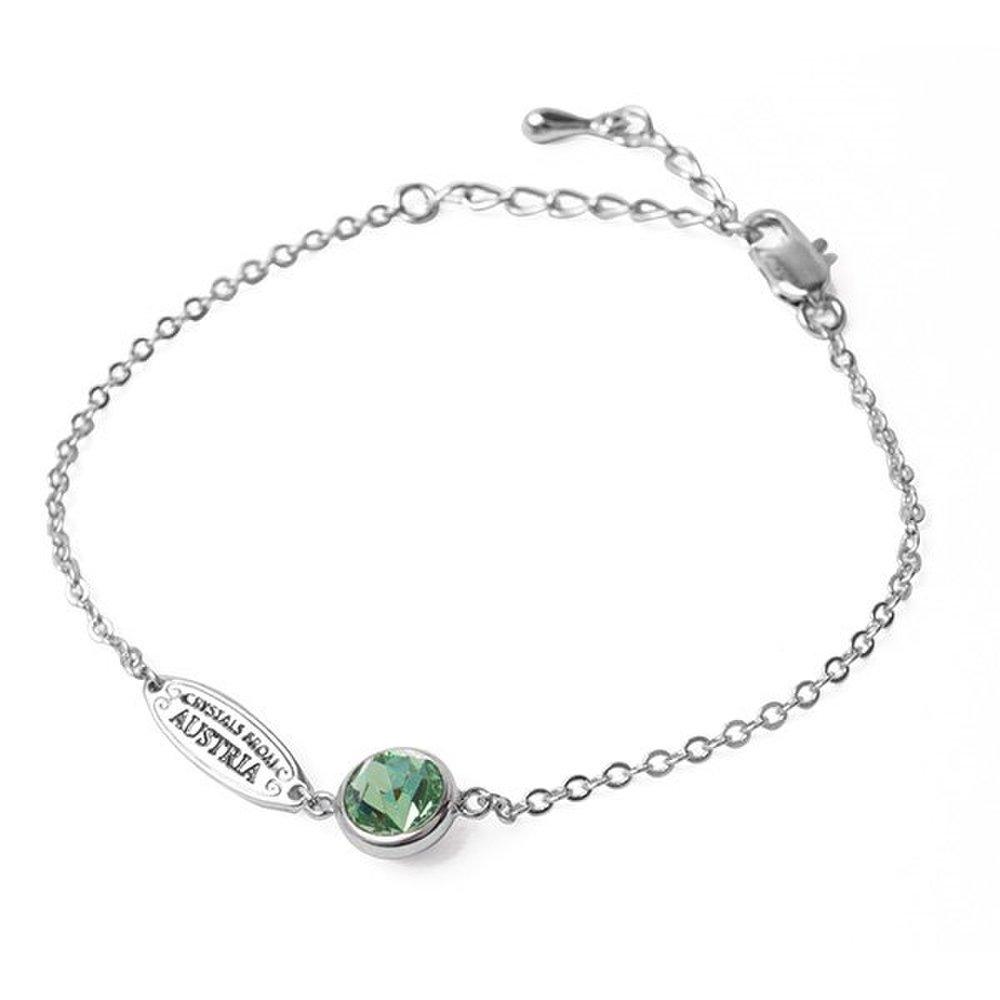 Bs4043 Peridot Austrian Genuine Crystal Bracelet