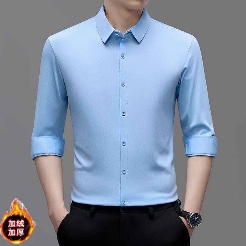Winter Men s Long Sleeve Shirt Fashion Business Casual Versatile M