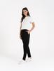 Women' Viscose Cigarette Pants with Tapered Legs Elegant Moraj Black