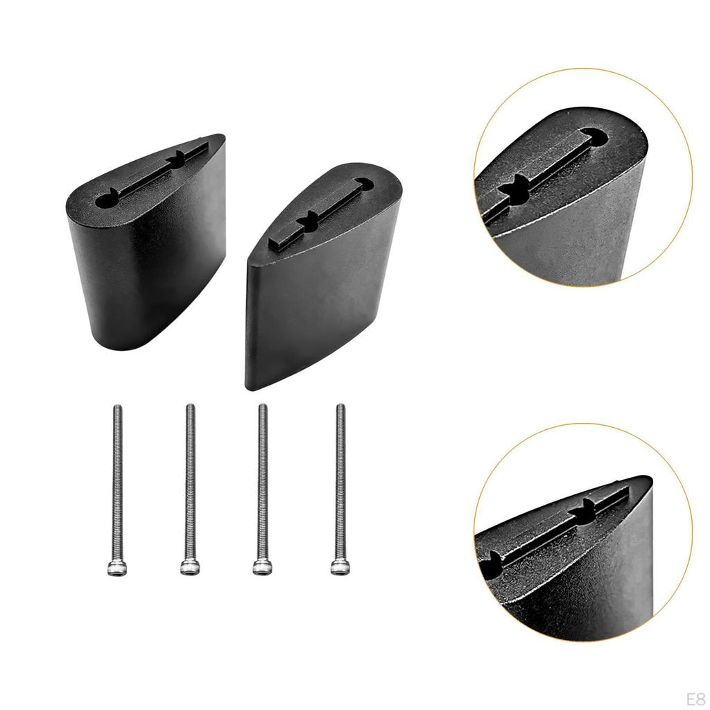2 Pieces Bike Handlebar Riser Adjustable Angle Wedge Set Triathlon Spacers