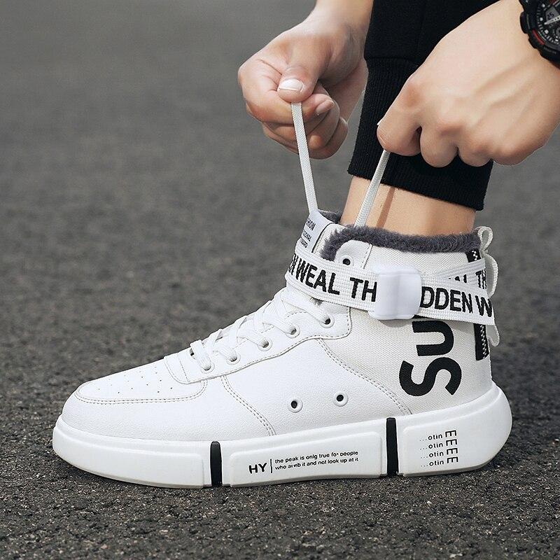 Noua tendință, pantofi casual pentru bărbați, pantofi de iarnă pentru bărbați, din bumbac, cu pluș, călduți, pantofi casual pentru bărbați, pantofi vulcanizați, la modă.