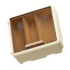 Wall Mounted WiFi Router Storage Box Semi Transparent Open Hole Wall Router Cable Box for Office