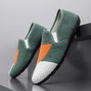Men's Lightweight Breathable Loafers - Casual Slip-On Color Block Flats